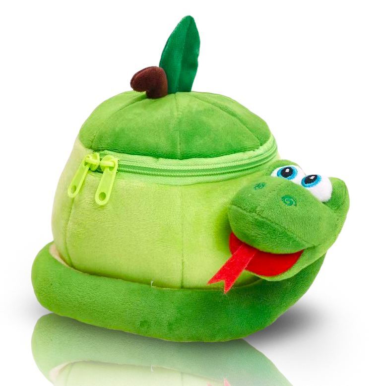 Сладкий новогодний подарок для детей - конфеты в мягкой игрушке Змейка
