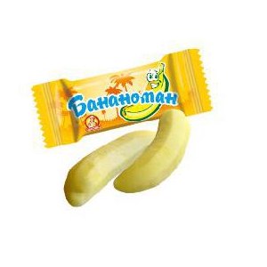 Конфета "Бананоман" или "Мартелло" 2 шт