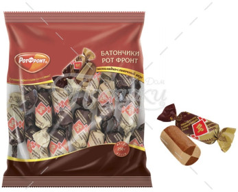 Батончики РОТ-ФРОНТ шоколадно-сливочный вк. Батончики РОТ-ФРОНТ шоколадно-сливочный вк.