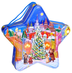 Подарок на новый 2026 год Синяя звезда средняя Подарок на новый 2026 год Синяя звезда средняя