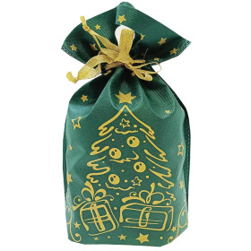 Сладкий новогодний подарок Мешочек зеленый ЕЛОЧКА