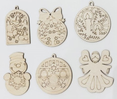 Новогодняя игрушка-раскраска на елку Новогодняя игрушка-раскраска на елку
