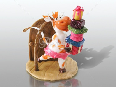 С днем рождения. Корова