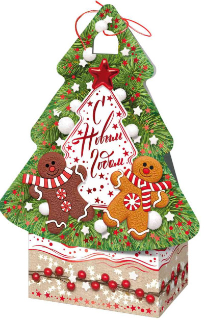 Сладкий подарок на Новый год Ёлка с пряниками