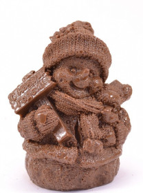 СНЕГОВИК ИЗ ШОКОЛАДА