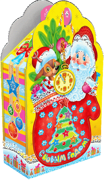 Новогодний подарок со сладостями "Чудо-рукавичка"