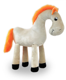 Новогодний подарок мягкая игрушка лошадь Искра