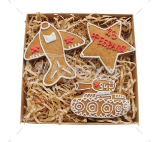 Набор пряников &quot;23 февраля контурный&quot;