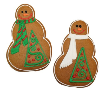 Контурный снеговик