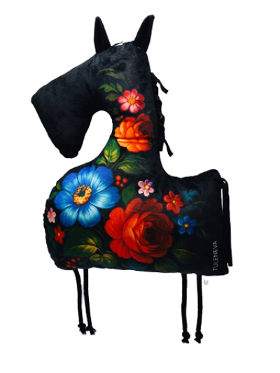 Подарок на новый год Подушка детская Лошадь с логотипом Подарок на новый год Подушка детская Лошадь с логотипом