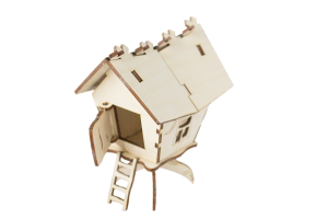 Деревянный конструктор Избушка