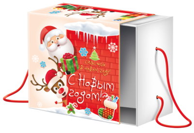 Новогодний пенал со сладостями "Дедушкин клад"