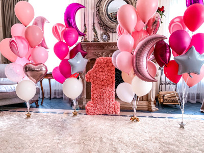 Большая Композиция из шаров "Зефирные мечты"