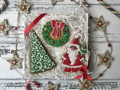 Набор пряников «Санта и его друзья»