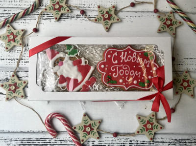 Набор пряников «Санта с Новым годом»