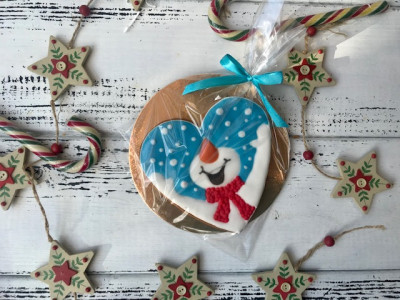 Пряник «Счастливый снеговик» Пряник «Счастливый снеговик»