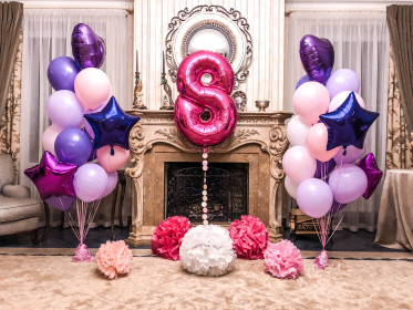 Композиция из шаров "С Днем рождения"