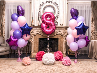 Композиция из шаров "С Днем рождения" Композиция из шаров "С Днем рождения"