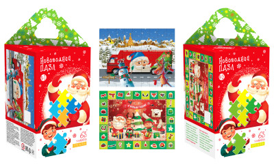 Новогодний подарок "Пазлы в коробке"