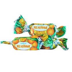 Конфеты желейные в шоколаде с фруктовыми вкусами