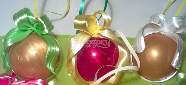 Елочный шар с бантом Елочный шар с бантом