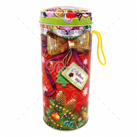 Новогодний подарок в жестяной упаковке Сладкий подарок Новогодний подарок в жестяной упаковке Сладкий подарок