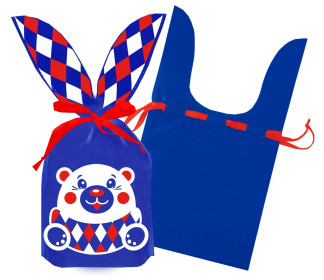 Сладкий новогодний подарок Мешок Ушки синие Сладкий новогодний подарок Мешок Ушки синие