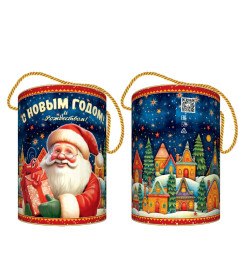 Новогодний подарок со сладостями Городок
