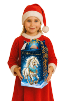 Сладкий подарок на Новый 2026 год лошадь Снежка Сладкий подарок на Новый 2026 год лошадь Снежка