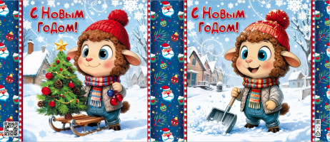 Новогодний подарок со сладостями Забава
