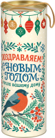 Сладкий новогодний презент в тубе Тепло Вашему дому