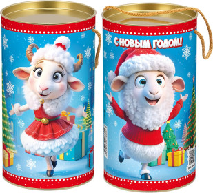 Новогодний сладкий подарок в тубе В ожидании чуда
