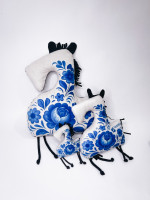 Подарок на новый год Подушка детская Лошадь с логотипом Подарок на новый год Подушка детская Лошадь с логотипом