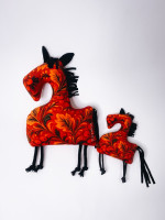 Подарок на новый год Подушка детская Лошадь с логотипом Подарок на новый год Подушка детская Лошадь с логотипом