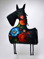 Подарок на новый год Подушка детская Лошадь с логотипом Подарок на новый год Подушка детская Лошадь с логотипом