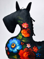 Подарок на новый год Подушка детская Лошадь с логотипом Подарок на новый год Подушка детская Лошадь с логотипом