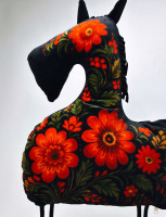 Подарок на новый год Подушка детская Лошадь с логотипом Подарок на новый год Подушка детская Лошадь с логотипом