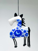 Подарок на новый год Елочная игрушка Лошадь с логотипом