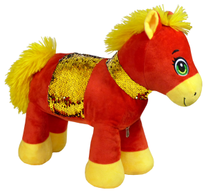 Сладкая мягкая игрушка на новый год Лошадь Чили