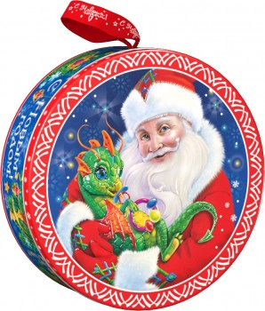 Новогодний подарок со конфетами дракон Улыбашка