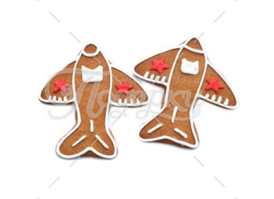 Имбирный пряник "Контурный самолет"