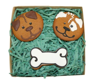 Набор пряников &quot;Собачки с косточкой&quot;