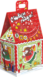 Сладкий подарок на Новый год в красивой упаковке Фиеста