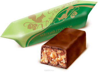 Конфеты "Мишка косолапый медовый грильяж"