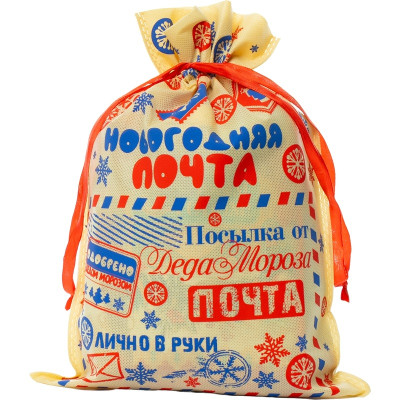 Новогодний презент с конфетами Мешочек подарков