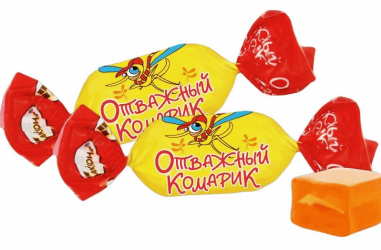 Конфеты Золотая стрекоза или Фрумка, Отважный комарик