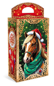 Новогодний презент с символом 2026 года конь Буланый