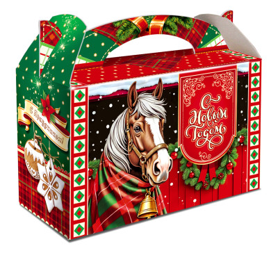 Сладкий подарок на 2026 год конь Рысак