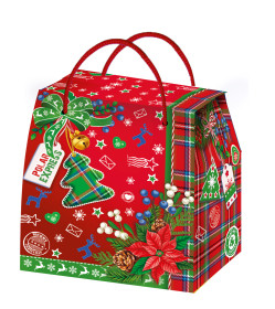 Новогодний подарок в картонной упаковке "Красная марка"