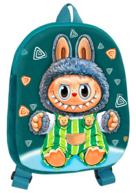 Подарок новогодний Рюкзак зеленый с конфетами Лабубу Подарок новогодний Рюкзак зеленый с конфетами Лабубу